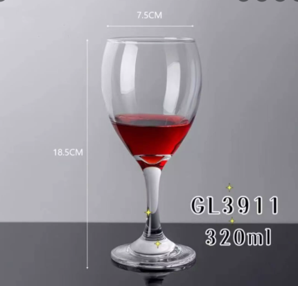 Deli Glassware 6pcs Wine Glass 310mL