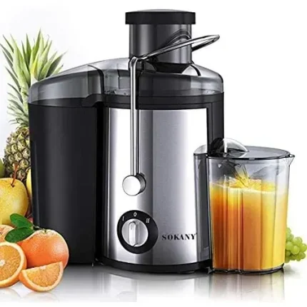 SOKANY SK-4000, 800 Watt 2 Speed Stainless Steel Juice Extractor With Over Heat Protection
